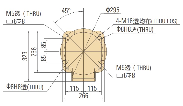 配天机器人AIR10-1210底座安装图